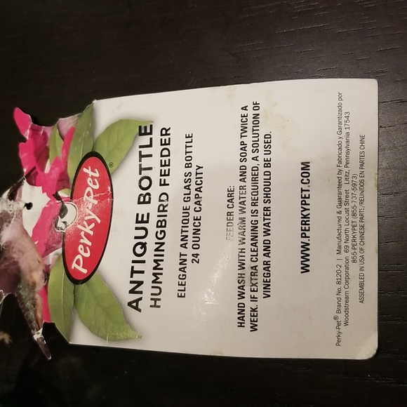 Antique Bottle, Hummingbird Feeder - Picture 12 of 13
